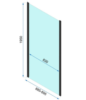 Душова кабіна Rea RAPID FOLD 90x80 REA-K6422 + REA-K6418
