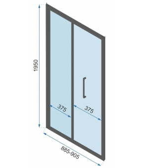 Душова кабіна Rea RAPID FOLD 90x90 REA-K6422 + REA-K6419