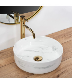 Умивальник Rea Sami 35,5x35,5 nature marble (REA-U6606)