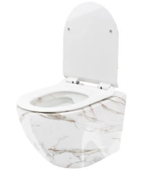 Унітаз Rea Carlos 49,5x37 подвесной, slim, lava shiny (REA-C0536)