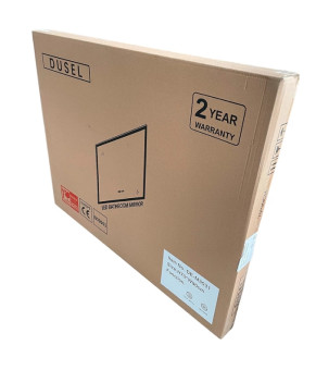 Зеркало DUSEL LED DE-M0065D Black 100смх75см сенсорне включення + підігрів+ годинник/темп 606505