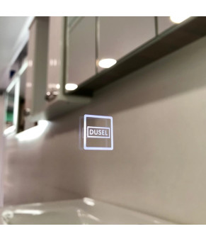 Зеркало DUSEL LED DE-M0065D Silver 80смх65см сенсорне включення + + підігрів+ годинник/темп 606510