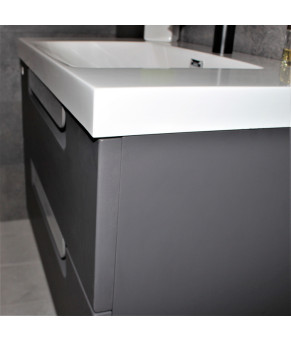 Тумба с раковиной REXON Salendo RX137SG/080 Silk Grey Уценка