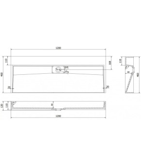 Умивальник MEXEN AVA 120 WHITE MEX-23011200