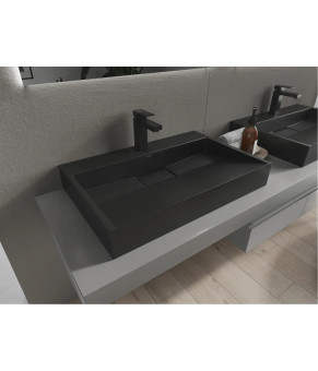 Умивальник MEXEN AVA 70 BLACK MATT MEX-23017071