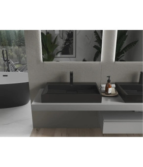 Умивальник MEXEN AVA 70 BLACK MATT MEX-23017071