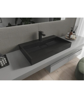 Умивальник MEXEN AVA 80 BLACK MATT MEX-23018071