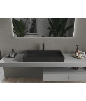 Умивальник MEXEN AVA 80 BLACK MATT MEX-23018071