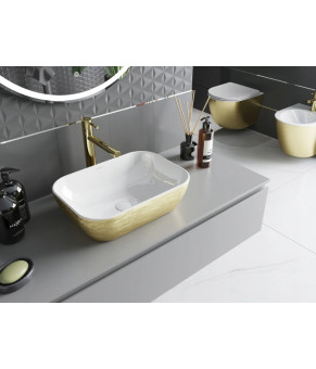 Умивальник MEXEN RITA WHITE / GOLD MEX-21084553