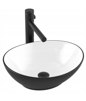 Умивальник MEXEN ELZA BLACK / WHITE MEX-21014075