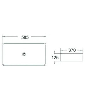 Умивальник MEXEN CATIA 58 WHITE MEX-21315800