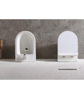 Инсталляция GROHE Rapid SL 38772001+ Унитаз подвесной DUSEL BELISI + Сидение + Панель смыва Grohe (dusel-547)