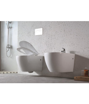 Инсталляция GROHE Rapid SL 38772001+ Унитаз подвесной DUSEL BELISI + Сидение + Панель смыва Grohe (dusel-547)