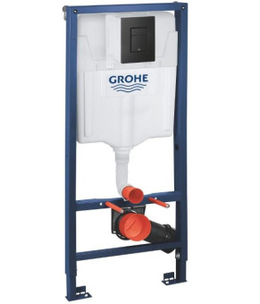 Инсталляция GROHE Rapid SL 38772001+ Унитаз подвесной DUSEL CUBIS + Сидение + Панель смыва Grohe (dusel-548)