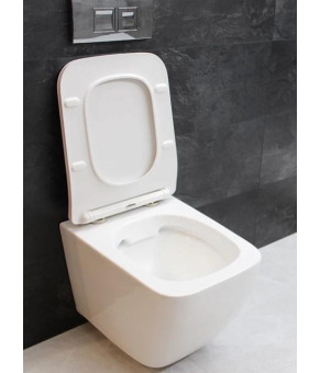 Инсталляция GROHE Rapid SL 38772001+ Унитаз подвесной DUSEL CUBIS + Сидение + Панель смыва Grohe (dusel-548)