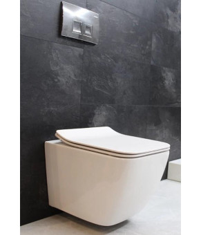 Инсталляция GROHE Rapid SL 38772001+ Унитаз подвесной DUSEL CUBIS + Сидение + Панель смыва Grohe (dusel-548)