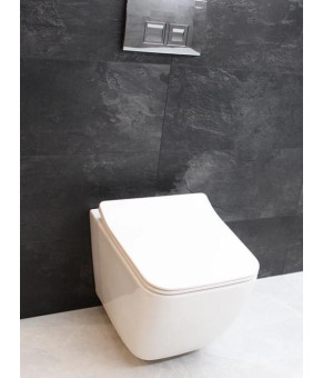 Инсталляция GROHE Rapid SL 38772001+ Унитаз подвесной DUSEL CUBIS + Сидение + Панель смыва Grohe (dusel-548)