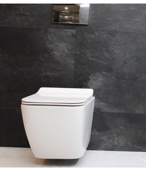 Инсталляция GROHE Rapid SL 38772001+ Унитаз подвесной DUSEL CUBIS + Сидение + Панель смыва Grohe (dusel-548)