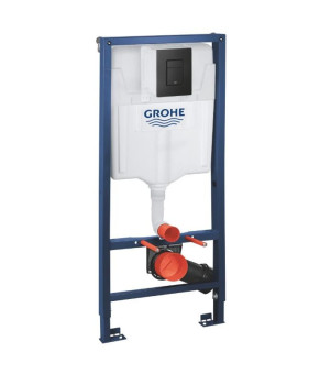 Інсталяція GROHE Rapid SL 38772001+ Унитаз подвесной DUSEL CUBIS Black Matt + Сидение + Панель смыва Grohe