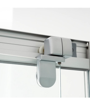 Душевой бокс DUSEL GLARE Satin 90x90x210 стекло прозрачное, профиль сатин 559001
