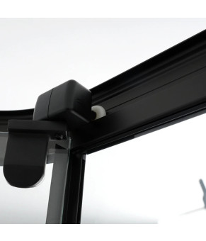 Душевая кабина с поддоном DUSEL GLARE Black Matt 900x900x2100 стекло прозрачное 559002