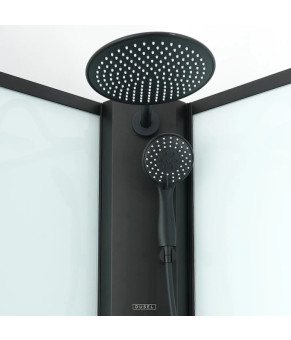 Душевая кабина с поддоном DUSEL GLARE Black Matt 900x900x2100 стекло прозрачное 559002