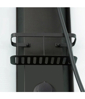 Душевая кабина с поддоном DUSEL GLARE Black Matt 900x900x2100 стекло прозрачное 559002