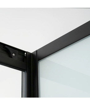 Душевая кабина с поддоном DUSEL GLARE Black Matt 900x900x2100 стекло прозрачное 559002