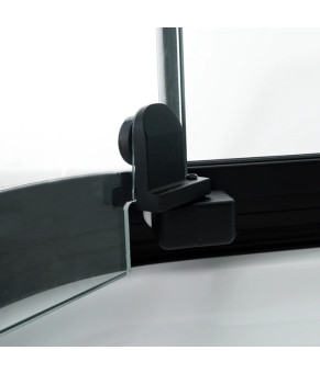 Душевая кабина с поддоном DUSEL GLARE Black Matt 900x900x2100 стекло прозрачное 559002