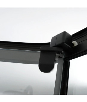 Душевая кабина с поддоном DUSEL GLARE Black Matt 900x900x2100 стекло прозрачное 559002