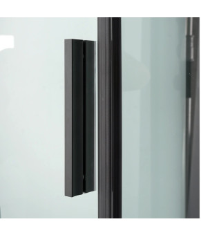 Душевая кабина с поддоном DUSEL GLARE Black Matt 900x900x2100 стекло прозрачное 559002