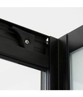 Душевая кабина с поддоном DUSEL GLARE Black Matt 900x900x2100 стекло прозрачное 559002