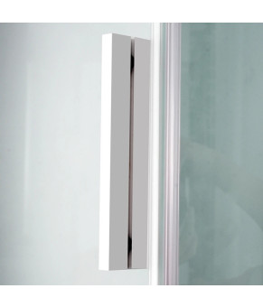 Душевой бокс DUSEL GLARE White Matt 90x90x210 стекло прозрачное, профиль белый, без крыши 559003