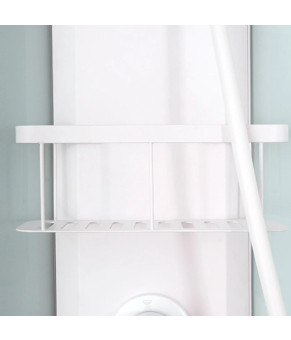 Душевой бокс DUSEL GLARE White Matt 90x90x210 стекло прозрачное, профиль белый, без крыши 559003