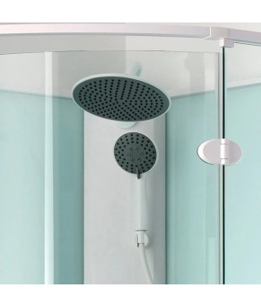 Душевой бокс DUSEL AVENUE White Matt 95x95x210 стекло прозрачное, профиль белый 558003