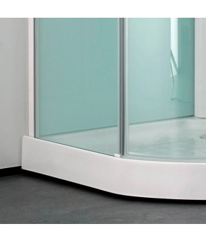 Душевой бокс DUSEL AVENUE White Matt 95x95x210 стекло прозрачное, профиль белый 558003