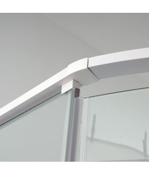 Душевой бокс DUSEL AVENUE White Matt 95x95x210 стекло прозрачное, профиль белый 558003