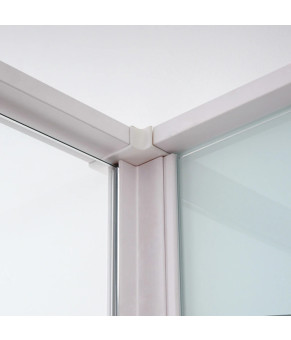Душевой бокс DUSEL AVENUE White Matt 95x95x210 стекло прозрачное, профиль белый 558003
