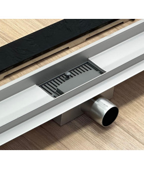 Трап линейный AS 70 Black Glass B 18714