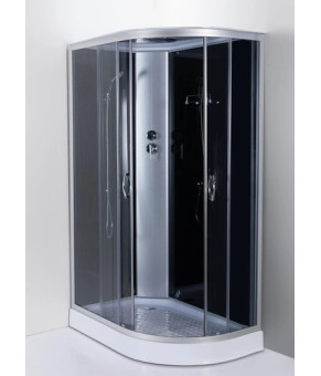 Гідромасажний бокс Aquastream GLS 120 Black Low лівосторонній 18717