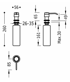 Диспенсер Tres 1.34.741.10