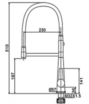 Смеситель для кухни Gappo G4398-15 с гибким изливом (хром)