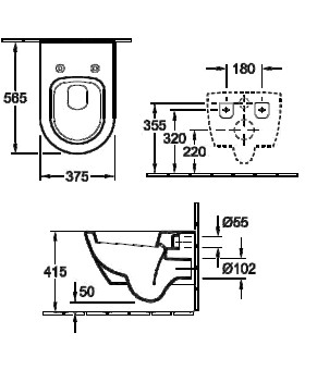 Унитаз Villeroy and Boch Subway 2 0  56001001