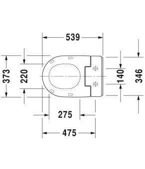 Крышка биде DURAVIT SENSO WASH SLIM 611000