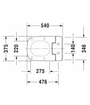 Крышка биде DURAVIT SENSO WASH SLIM 611200