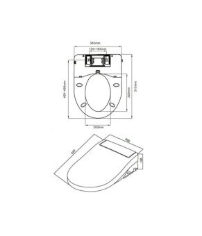 Крышка биде AM.PM Clean Care Admire CEB7851WH