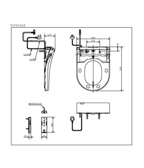 Крышка биде TOTO WASHLET 4732