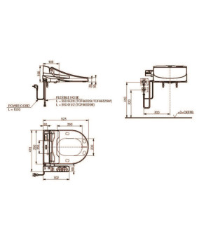 Крышка биде TOTO WASHLET EK 2.0