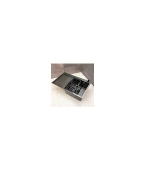 Кухонная мойка из нержавеющей стали SS304 DS50963-2RNB 630*500*230 Right (Nano Black)
