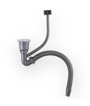 Мийка кухонна з нержавіючої сталі SS304 DS50550-1NB 500*500*220 (Nano Black)